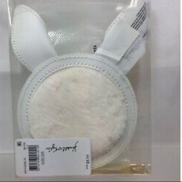 Kendall Kylie mirror ears white gold new leather soft bunny cosmetic makeup - Picture 7 of 8